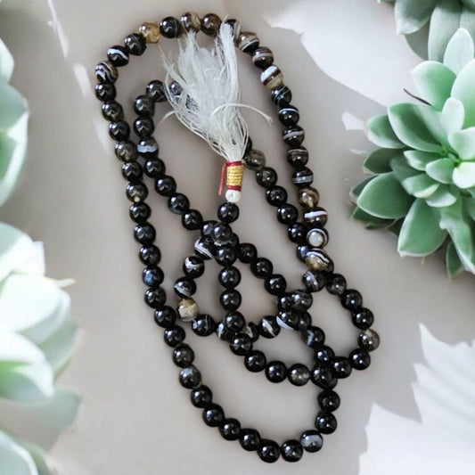 Natural Sulemani Aqeeq Tasbeeh – 100 Beads | Handcrafted Genuine Stone Beads for Zikr & Meditation